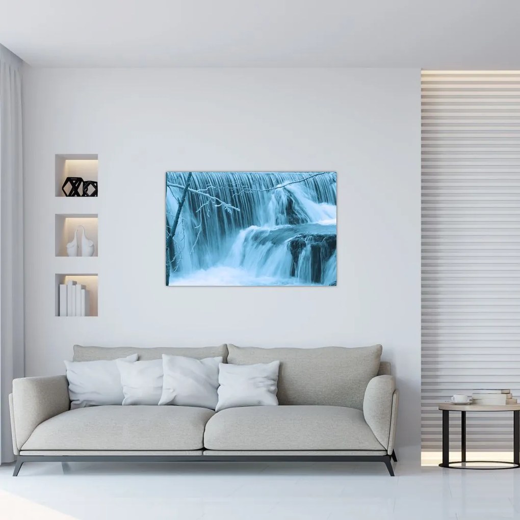 Tablou - cascadele închețate (90x60 cm)