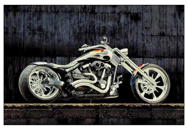 Covor Motocicleta Modern 11185 Selectează mărime: 080 X 150