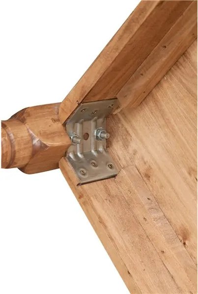 Masa fixa, L140 80 H80 cm, cu sertar, lemn masiv natur antic