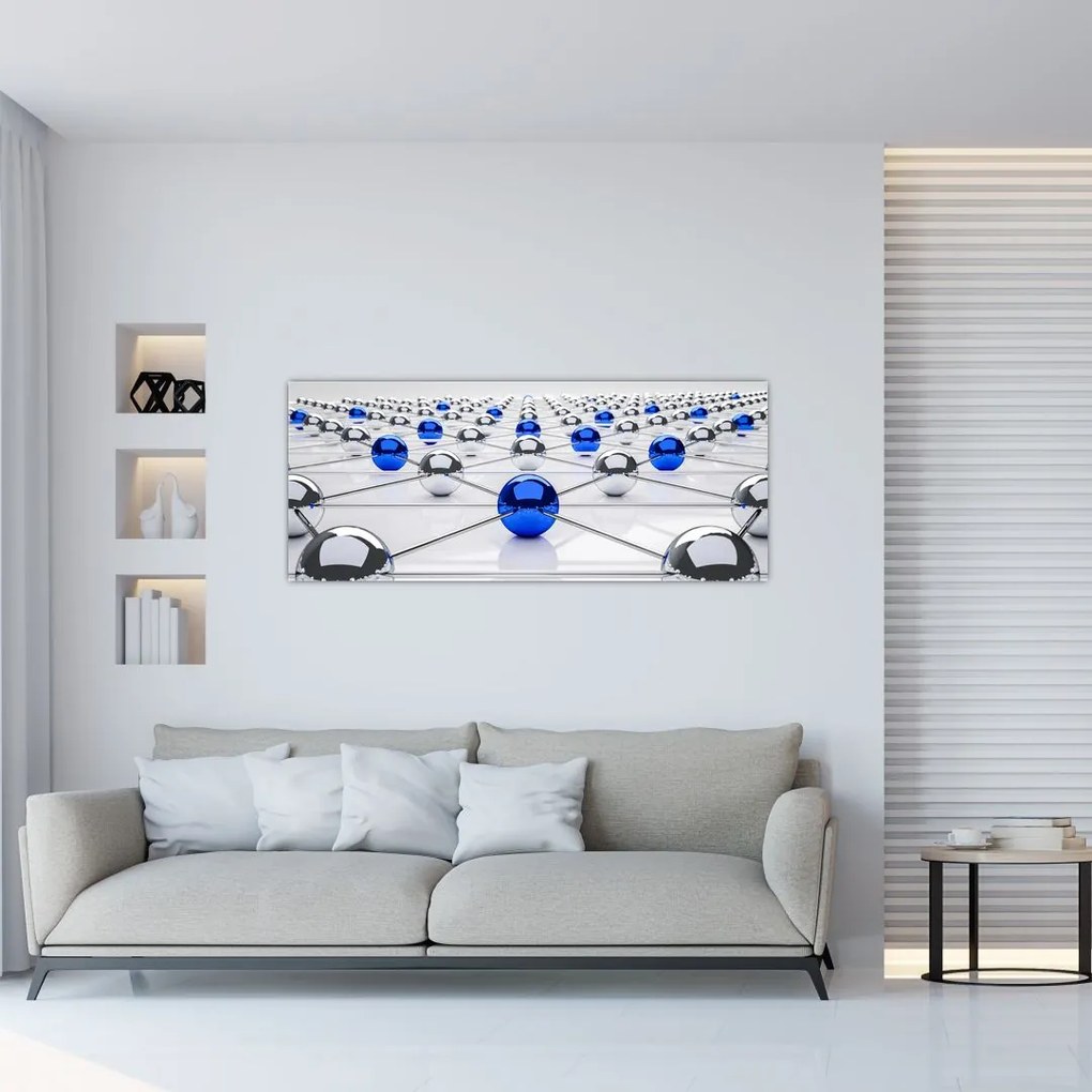 Tablou cu caii legați (120x50 cm)