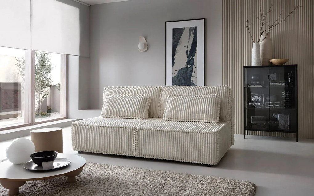 Canapea lemn masiv Komma, 200 × 112 × 86 cm