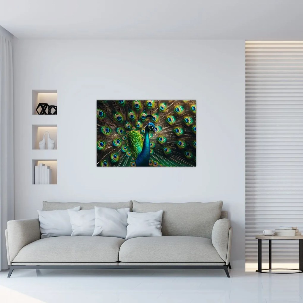 Tablou – Păun (90x60 cm)