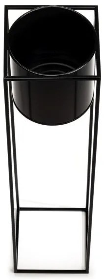 Suport pentru flori RING 100x23 cm negru