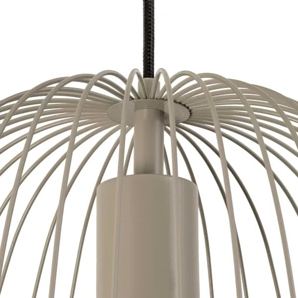 Candelabru pe cablu OVELLA, 1xE27/15W/230V, Ø36 cm, bej