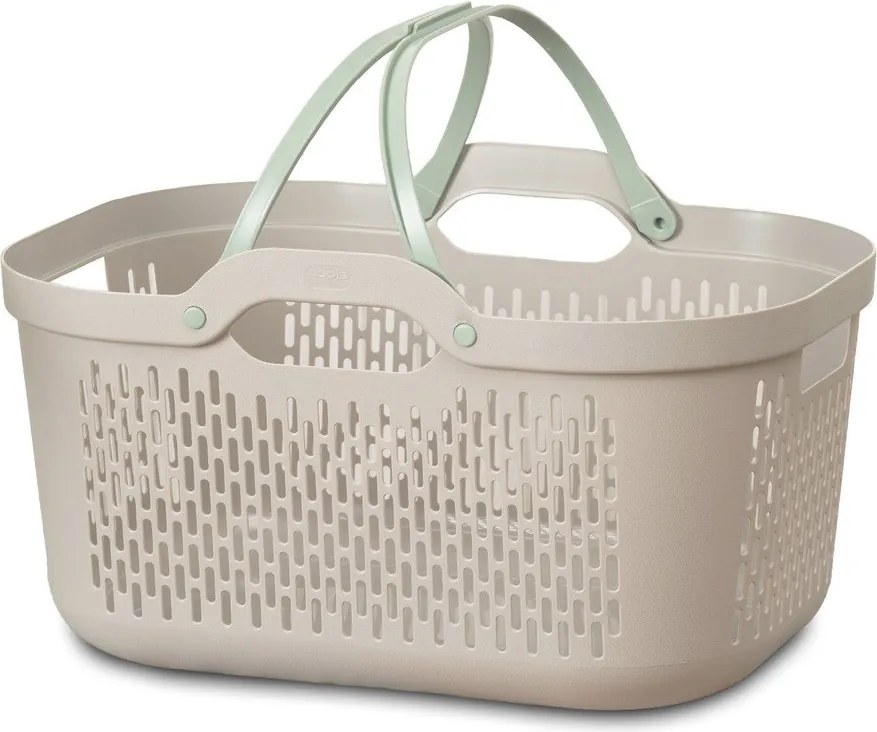 Coș de rufe maro deschis din plastic 45 l – Addis