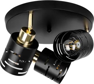 Spot ELEN 3xE27/35W/230V negru/auriu