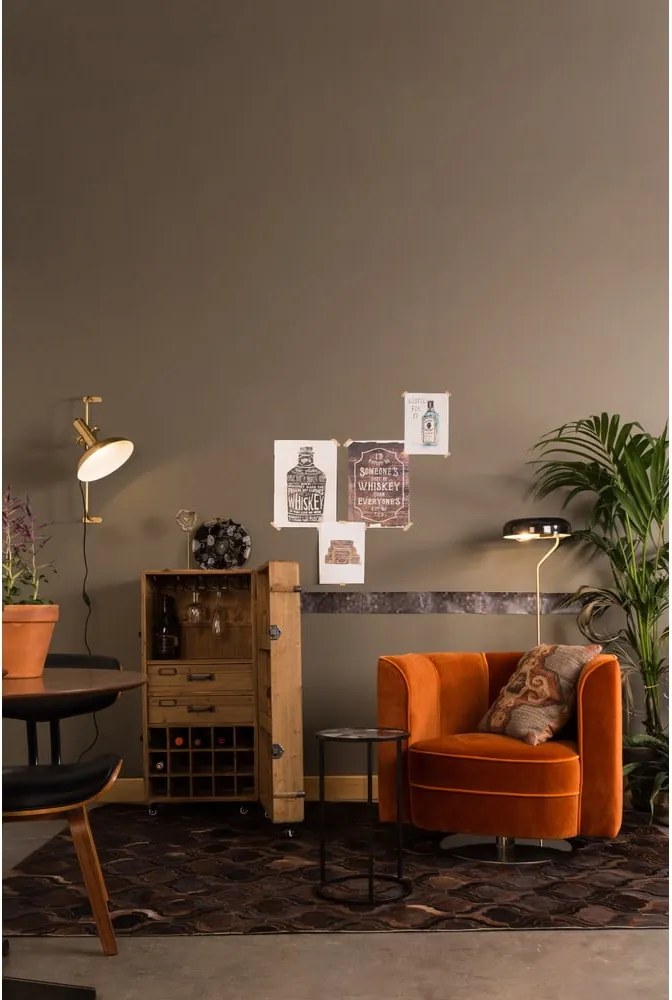 Dulap vinotecă din lemn Dutchbone Lico