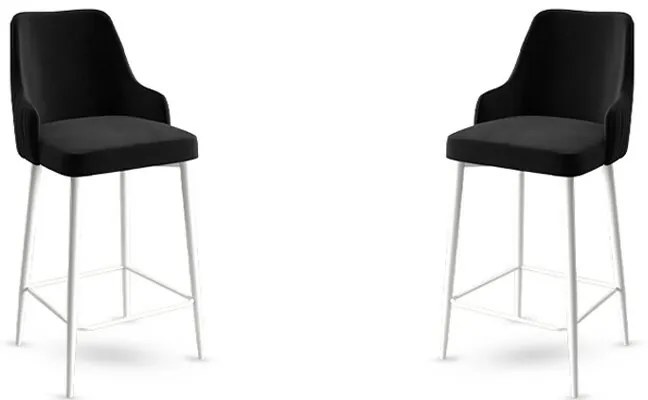 Set de scaune de bar Enox Black and White, 2 buc.