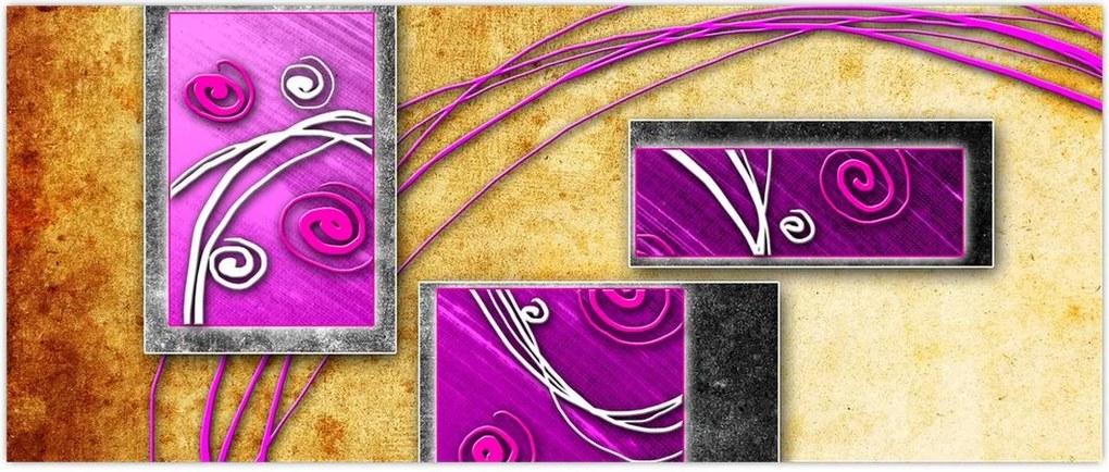 Tablou abstracție (120x50 cm)