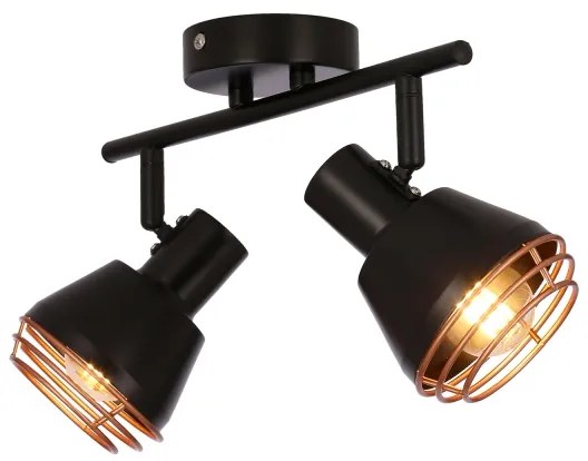 Spot de perete NERIA 1xE14/40W/230V negru/cupru