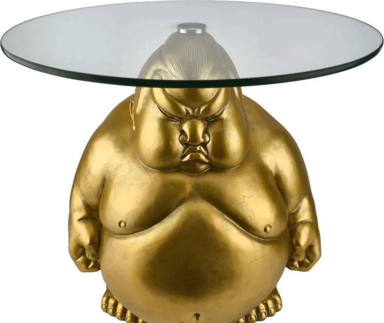 Masuta de cafea rotunda aurie SUMO 55cm