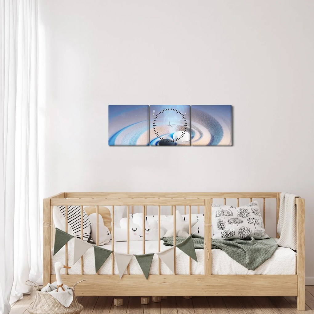 Tablou - Yin-yangul eteric (cu ceas) (90x30 cm)