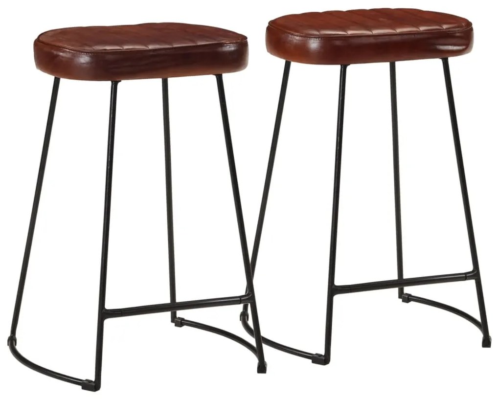 vidaXL Scaune de bar, 2 buc., maro închis, 41x29x62 cm