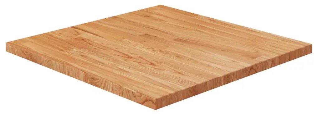 343030 vidaXL Blat masă pătrat maro deschis 60x60x2,5 cm lemn stejar tratat