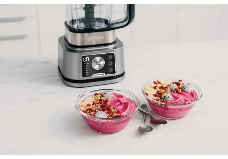 Blender Ninja Foodi Power Nutri CB350EU, 1200W, 2.1L, 3in1, 6 programe, Smart Torque, Auto-iQ, Negru/inox