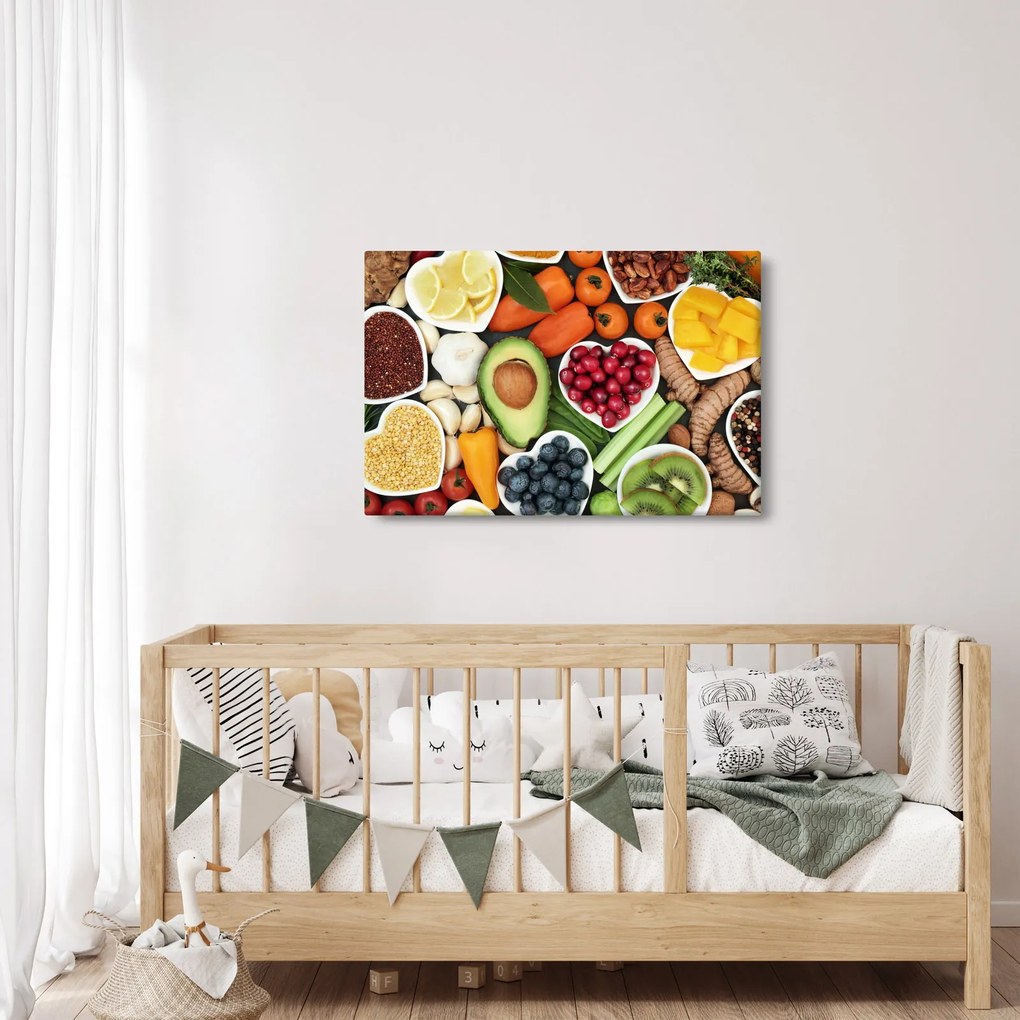 Tablou - Alimente sănătoase (90x60 cm)