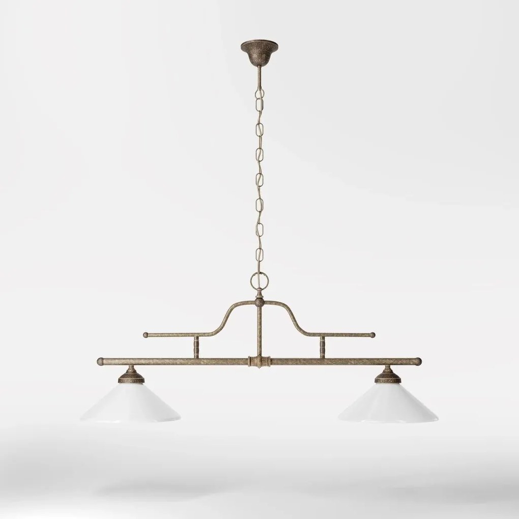 Lustra stil clasic italian din alama cu 2 brate Fiordo