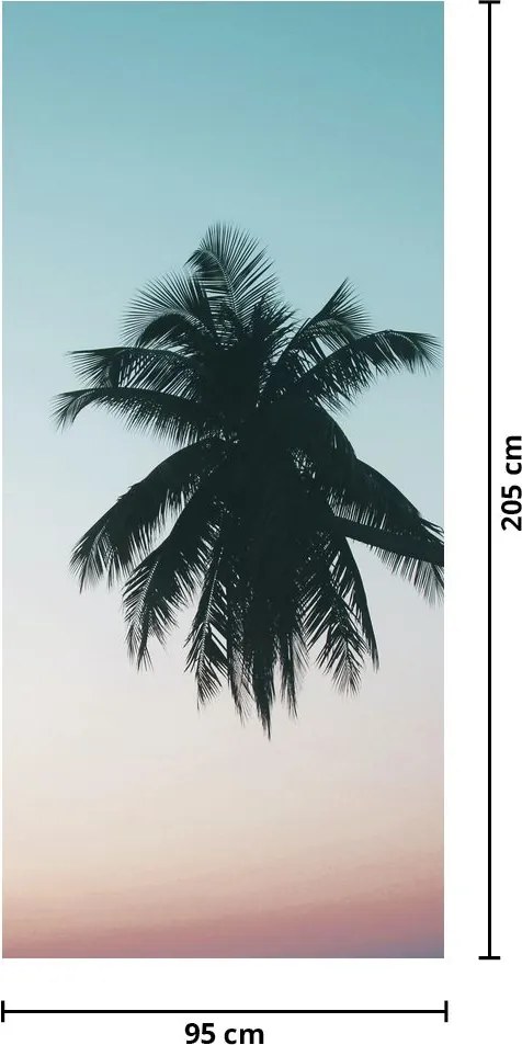 Fototapet pentru ușă - Palmieri în Bali (95x205cm)