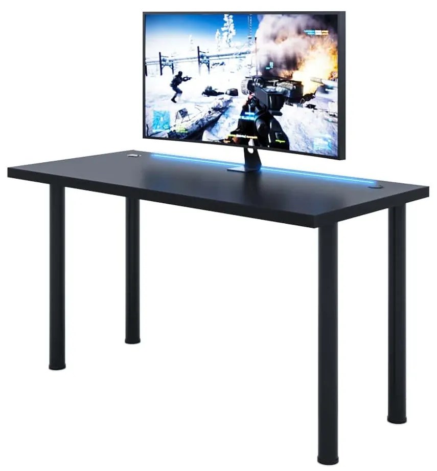 Masă PC gaming Gamer X (Negru) (cu iluminat LED RGB). 1054985