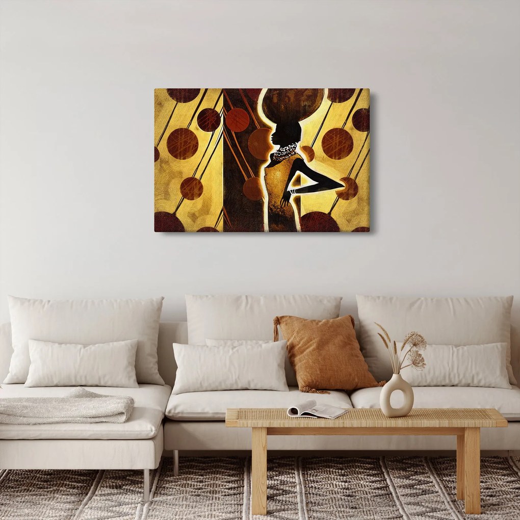 Tablou cu pictură artistică străveche (90x60 cm)
