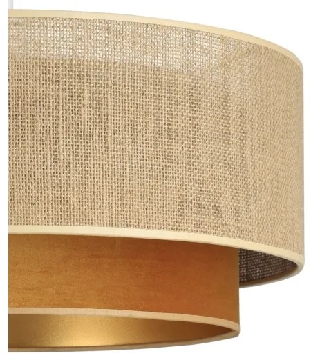 Plafonieră aplicată SARTA 1xE27/60W/230V cupru/jută