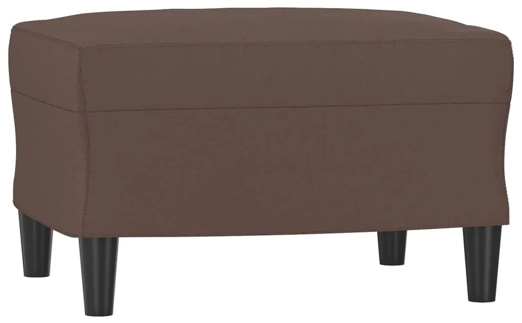 349289 vidaXL Taburet, maro, 60x50x41 cm, piele ecologică