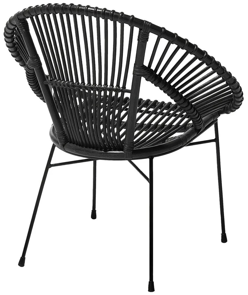 Scaun de sufragerie Sakita (negru). 1010013