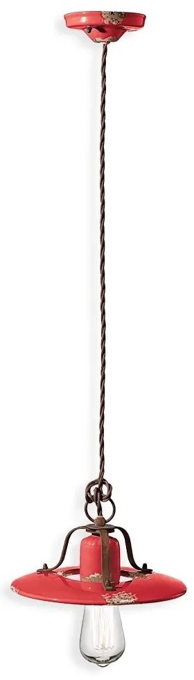 Pendul design retro realizat manual din ceramica COUNTRY, 25cm