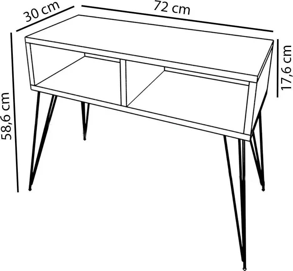 Resgilat:Comoda TV Homs, marmurat, 72x 30 x 58.6 cm