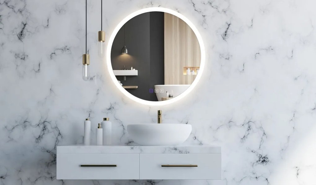 Oglinda rotunda LED 80 cm FFJ