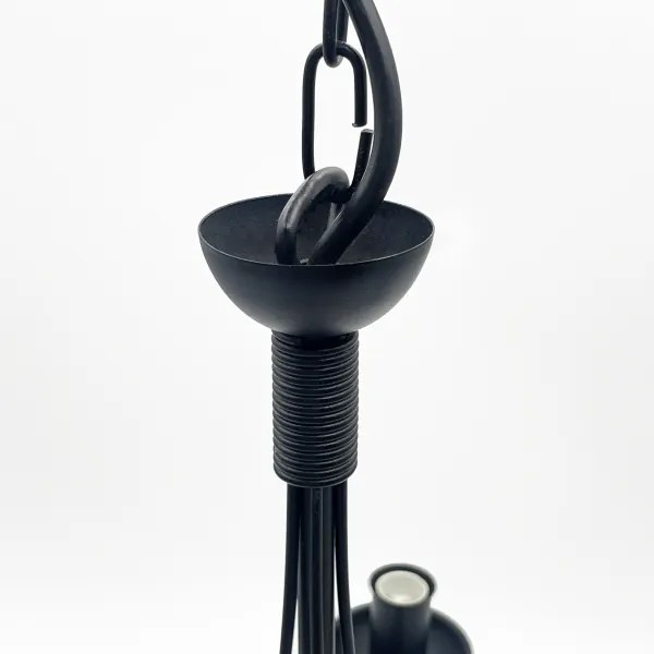 Candelabru pe lanț ANTON 5xE14/15W/230V negru