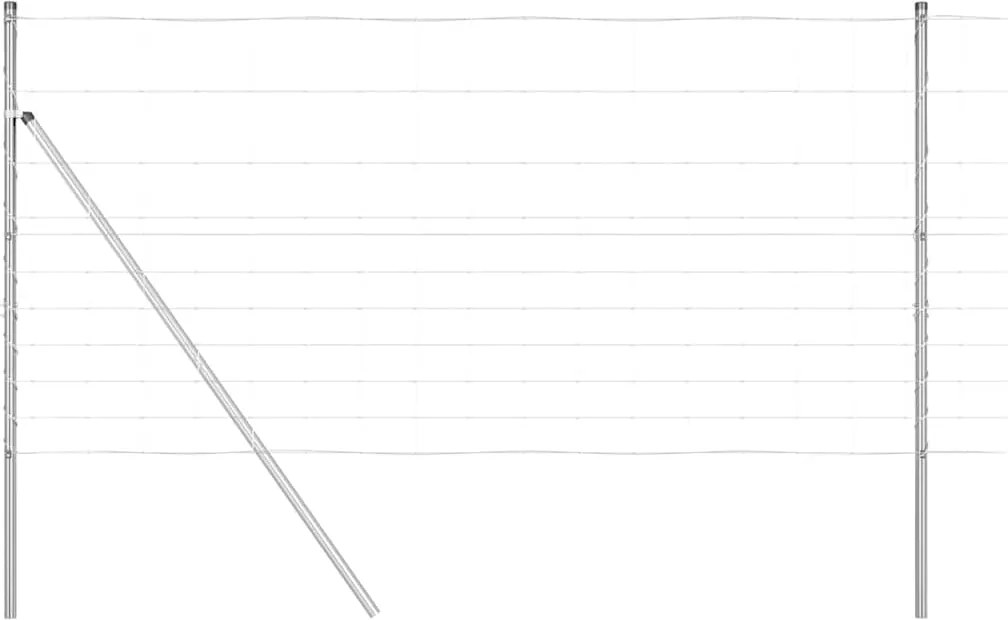 vidaXL Stâlp de gard. Galvanizat 25 x 1,2 m Oțel