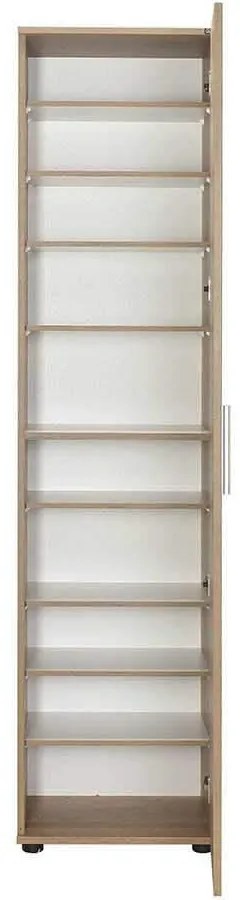 Pantofar Adore Porto, usa reversibila cu oglinda, 10 rafturi, capacitate 20 perechi incaltaminte, 45 x 187 x 36 cm