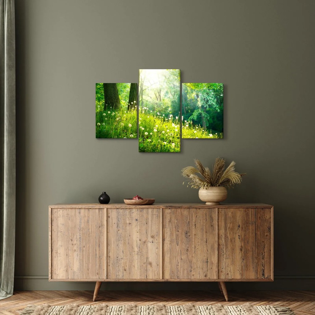 Tablou - Pajiște magică plină de păpădii (90x60 cm)