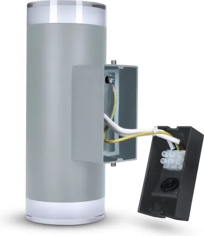 Brilagi - Aplica de perete LED RGBW pentru exterior MATERA 2xGU10/4,8W/230V gri IP54