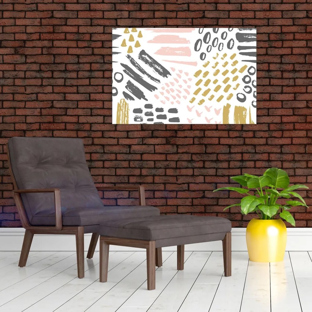 Tablou - Accidente vasculare cerebrale abstracte (90x60 cm)