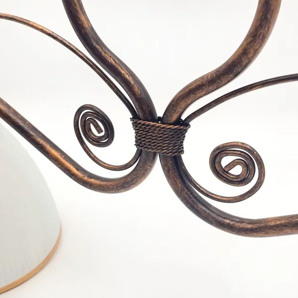 Lustră pe lanț RETRO 2xE27/60W/230V cupru/patină