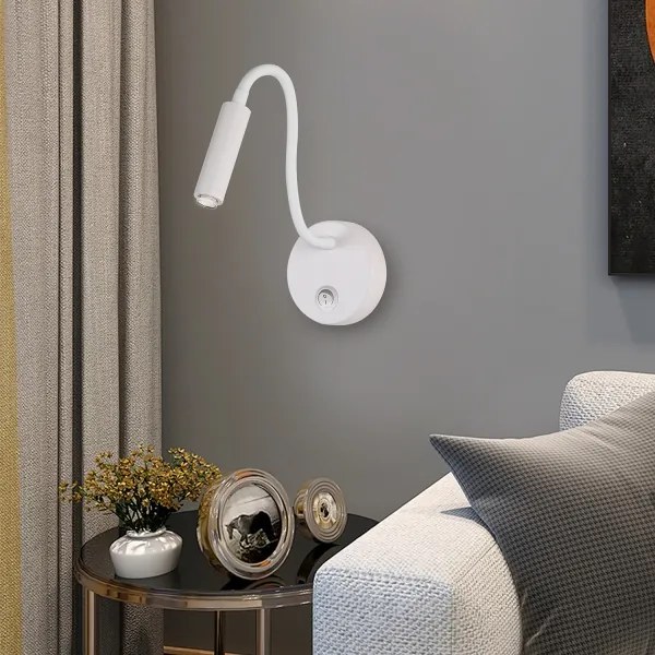 Lampă flexibilă de perete Brilagi MAYA 1xG9/4W/230V alb