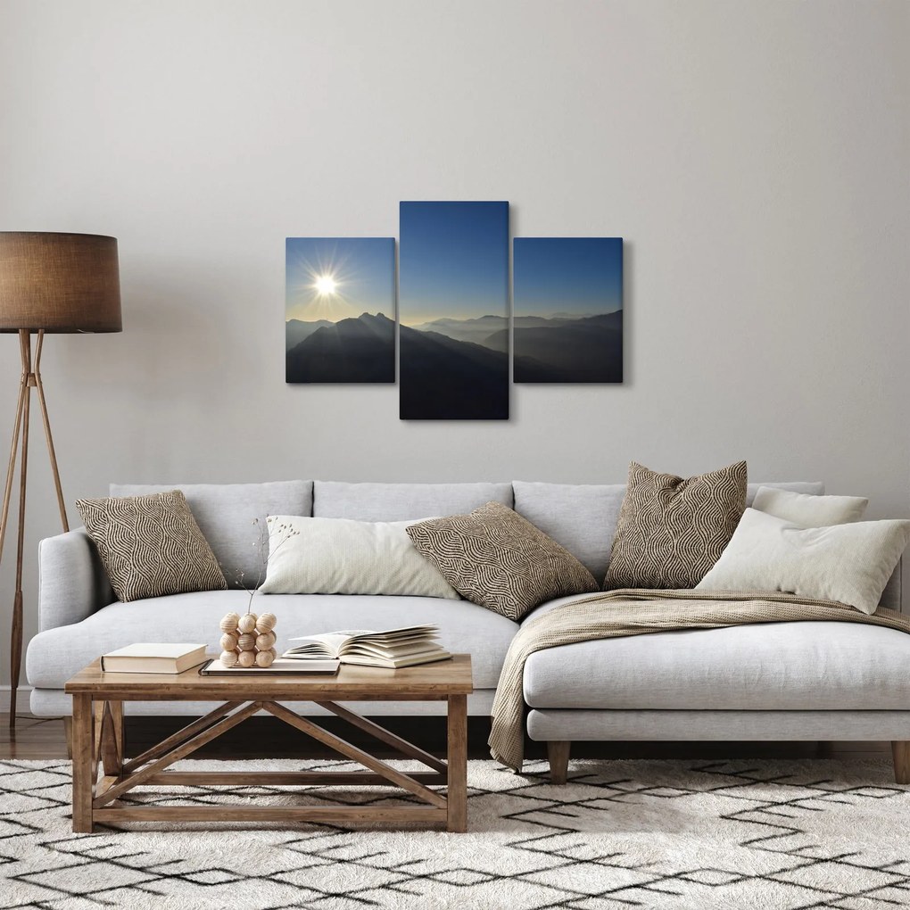 Tablou - Deasupra vârfurilor de munți (90x60 cm)