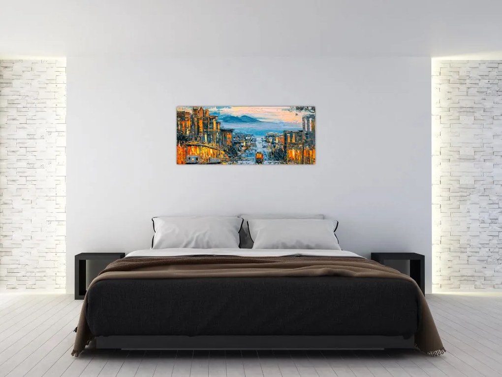 Tablou - Telecabină, San Francisco (120x50 cm)