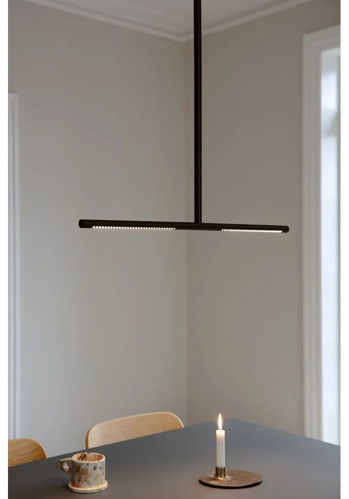 Lustră neagră LED din metal cu abajur din metal Omni Ceiling – UMAGE