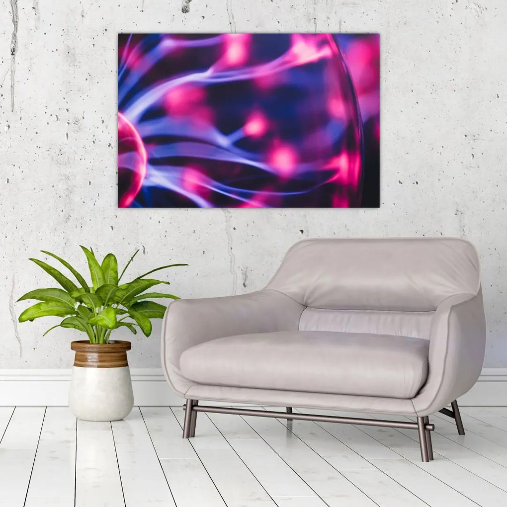 Tablou abstract mov (90x60 cm)