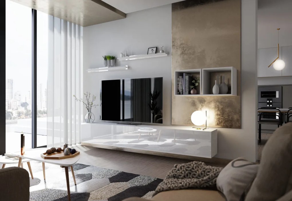 Expedo Set living ELPASO 18, negru/negru lucios