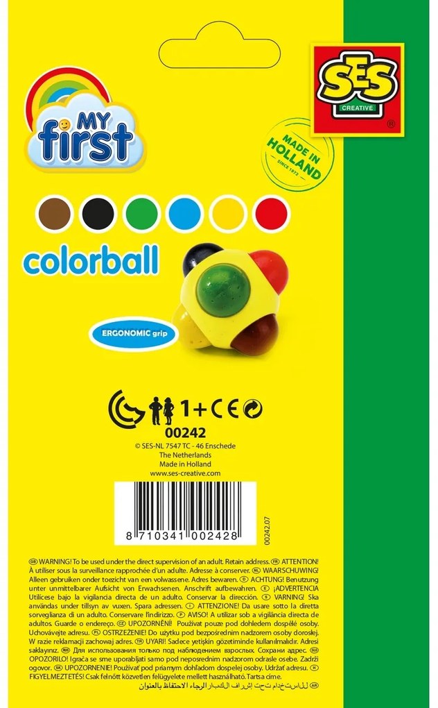 Bile colorate Ses, 6 culori
