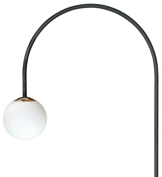 Zuma Line 1224 - Lampă de podea BOW 1xE14/10W/230V, neagră