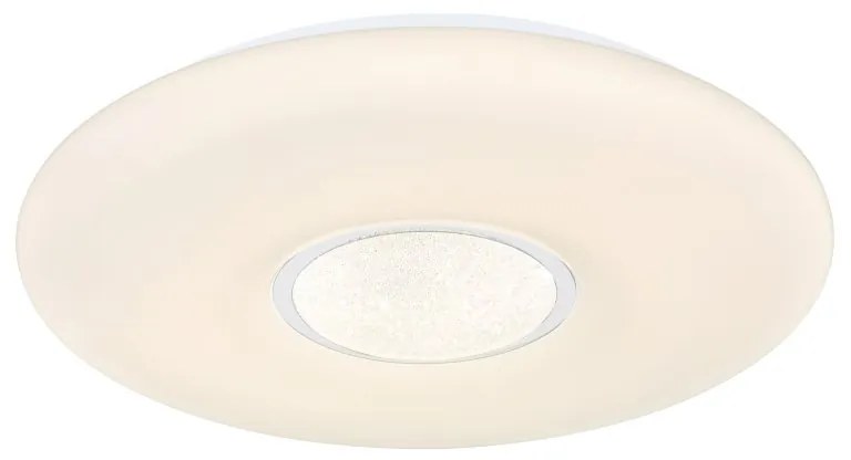 Plafoniera LED RGB cu telecomanda design modern Sully alb 49cm