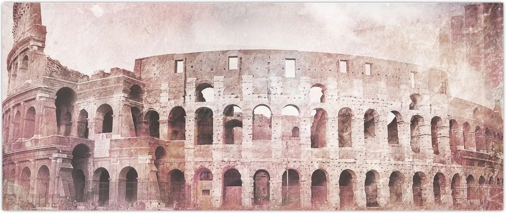 Tablou - Carte poștală de epocă a orașului N⁰2 (120x50 cm)