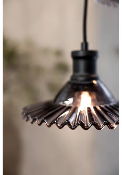 Lustră pe cablu Markslöjd 108853 NOVIA 3xE27/40W/230V negru/fumuriu