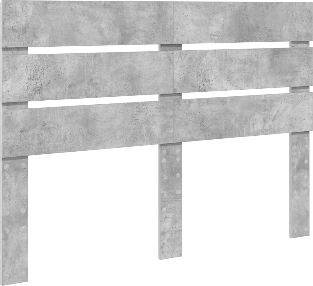 vidaXL Tăblie cap Gri din beton 150 cm Lemn compozit