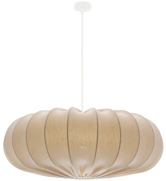 Candelabru suspendat pe cablu CAFEE, 1 x E27, 40W, 230V, Ø 66 cm, bej